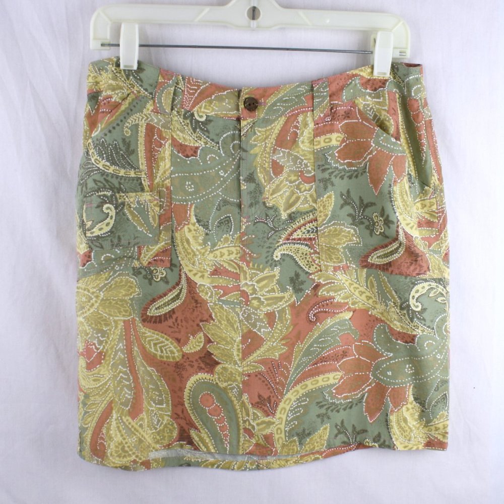 Kahala Women's Mini Skirt Paisley Size 8 - Picture 2 of 7
